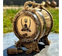 Дубовая бочка 5л old (под старину) + ручка (от 200грн) + гравировка (от 250грн)