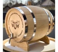 50L oak barrel + engraving (from 500 UAH) + stainless steel tap (from 350 UAH)