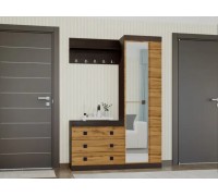 Прихожая Соната Комплект 17, Венге темный, Дуб крафт золотой Прихожая Соната Комплект 17, Венге темный, Дуб крафт золотой