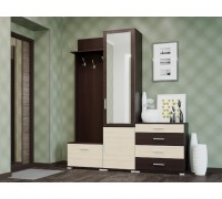 Hallway set Breeze 2, Dark Wenge, Milk Oak