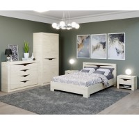 Спальний Комплект Ліберті 2, Дуб Крафт Білий