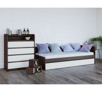 Дитячий Спальний Комплект Мікс 1, Венге темний, Білий Дитячий Спальний Комплект Мікс 1, Венге темний, Білий