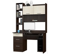 Computertisch Shkolnik-6, dunkle Wenge, Milcheiche