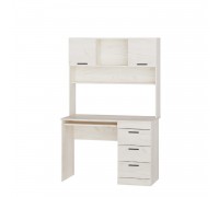 Стол компьютерный Соната с надстройкой, Дуб Крафт Белый Стол компьютерный Соната с надстройкой, Дуб Крафт Белый