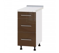 Kitchen unit Modern Niz H87-400 White, Cappuccino Gloss Kitchen unit Modern Niz H87-400 White, Cappuccino Gloss