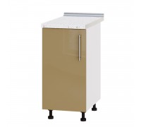 Кухонний модуль Модерн Низ Н83-400 Білий, Мокко Глянець