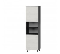Küchenmodul Optima Federmäppchen H76-600 Anthrazit Eiche Craft Weiß