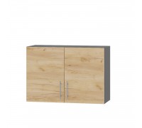 Küchenzeile Optima Top B22-800 Anthrazit, Craft Oak Gold