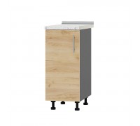 Küchenzeile Optima Niz H83-360 Anthrazit, Craft Oak Gold