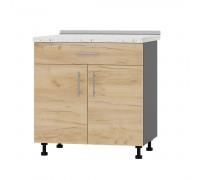 Küchenzeile Optima Niz H75-800 Anthrazit, Craft Oak Gold Küchenzeile Optima Niz H75-800 Anthrazit, Craft Oak Gold