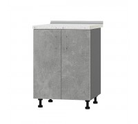 Küchenmodul Optima Niz H82-600 Anthrazit, Beton