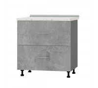 Kitchen module Optima Niz H86-800 Anthracite, Concrete