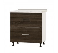 Кухонный модуль Оптима Низ Н86-800 Белый, Дуб Сонома Трюфель