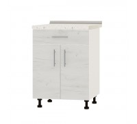 Kitchen unit Optima Niz H75-600 White, Kraft Oak White Kitchen unit Optima Niz H75-600 White, Kraft Oak White