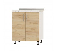 Kitchen unit Optima Niz H84-700 White, Kraft Oak Gold Kitchen unit Optima Niz H84-700 White, Kraft Oak Gold
