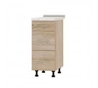 Кухонный модуль Оптима Низ Н87-350 Дуб Сонома, Дуб Сонома