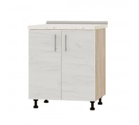 Küchenzeile Optima Niz H82-700 Sonoma Eiche, Craft Weißeiche