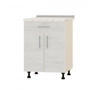 Kitchen unit Optima Niz H75-600 Milk Oak, White Craft Oak