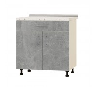 Szafka kuchenna Optima Niz H75-800 Dąb mleczny, Beton Szafka kuchenna Optima Niz H75-800 Dąb mleczny, Beton