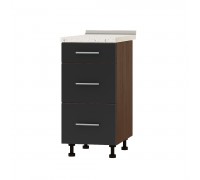 Zestaw kuchenny Optima Niz H87-400 Ciemny Wenge, Antracyt