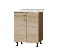 Кухонный модуль Оптима Низ Н84-600 Венге темный, Дуб Сонома Кухонный модуль Оптима Низ Н84-600 Венге темный, Дуб Сонома