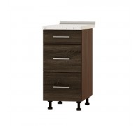 Zabudowa kuchenna Optima Niz H87-400 Ciemny Wenge, Dąb Sonoma Trufla