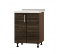 Кухонный модуль Оптима Низ Н84-600 Венге темный, Дуб Сонома Трюфель Кухонный модуль Оптима Низ Н84-600 Венге темный, Дуб Сонома Трюфель