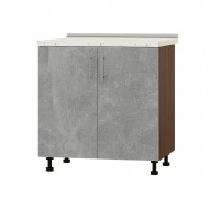Küchenmodul Optima Niz H84-800 Dark Wenge, Beton.
