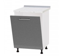 Фасад для посудомоечной машины Модерн ПМ-600 Металлик Серебряный Глянец