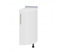 Модерн Низ Радиусное Окончание Н92-300 Белый, Белый Глянец Модерн Низ Радиусное Окончание Н92-300 Белый, Белый Глянец