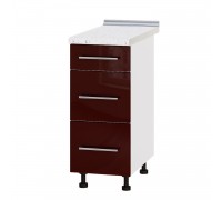 Kitchen unit Modern Niz H87-350 White, Burgundy Gloss Kitchen unit Modern Niz H87-350 White, Burgundy Gloss