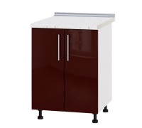 Kitchen unit Modern Niz H84-600 White, Bordeaux Gloss