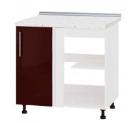 Szafka kuchenna Modern Niz H89-845 Biały, Bordeaux Połysk