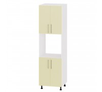 Кухонный модуль Модерн Пенал Н77-600 Белый, Ваниль Глянец