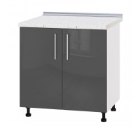 Кухонний модуль Модерн Низ Н82-800 Білий, Граніт Глянець