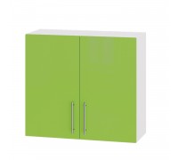 Кухонний модуль Модерн Верх В06-800 Білий, Зелене Яблуко Глянець