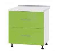 Szafka kuchenna Modern Niz H86-800 Biała, Zielone Jabłko Połysk