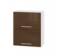 Kitchen unit Modern Top B14-600 White, Cappuccino Gloss