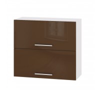 Küchenzeile Modern Top B14-800 Weiß, Cappuccino Glanz Küchenzeile Modern Top B14-800 Weiß, Cappuccino Glanz