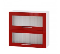 Küchenzeile Modern Top BB14-800 Weiß, Rot Glanz Küchenzeile Modern Top BB14-800 Weiß, Rot Glanz