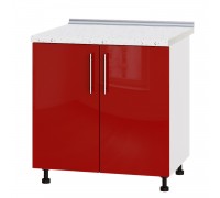 Kitchen unit Modern Niz H84-800 White, Red Gloss