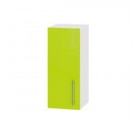 Küchenzeile Modern Top B01-300 Weiß, Limettenglanz