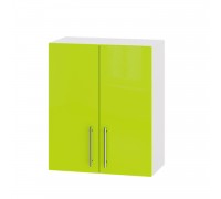 Кухонный модуль Модерн Верх В06-600 Белый, Лайм Глянец