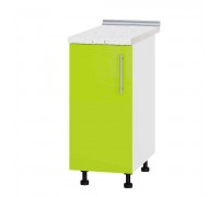 Kitchen unit Modern Niz H83-370 White, Lime Gloss