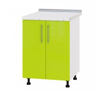 Kitchen unit Modern Niz H84-600 White, Lime Gloss