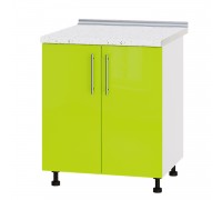 Kitchen unit Modern Niz H84-700 White, Lime Gloss