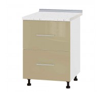 Kitchen unit Modern Niz H86-600 White, Latte Gloss