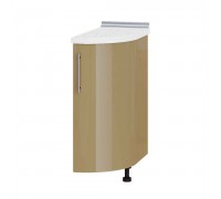 Modern Bottom Radius Ending H94-300 White, Mocha Gloss