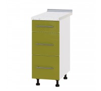Szafka kuchenna Modern Niz H87-350 Biała, Oliwka Połysk Szafka kuchenna Modern Niz H87-350 Biała, Oliwka Połysk