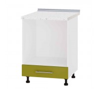 Кухонный модуль Модерн Низ Н85-600 Белый, Олива Глянец